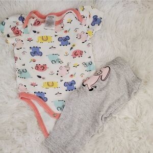 Baby Girl's 3-6 month elephant Outfit